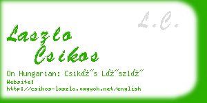 laszlo csikos business card